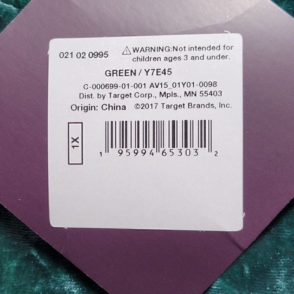 Ava & Viv Green Velvet Cropped Top Sz 1X - Picture 6 of 7